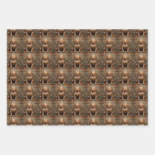 Pi Xiu Mythical Guardian Asian Art Sheet Gift Wrap ラッピングペーパーシート (正面3)