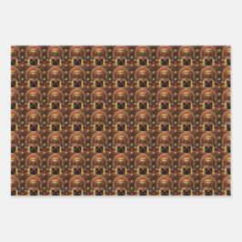 Pi Xiu Mythical Guardian Asian Art Sheet Gift Wrap ラッピングペーパーシート