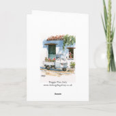 Piaggioおよびゼラニウム-挨拶状 カード (裏面)