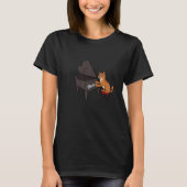 Pianist Cat Musician Instrumentalist Piano Player Tシャツ (正面)