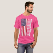 Pianist Classical Music Us Flag Keyboard Piano Pla Tシャツ (正面フル)