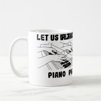 Pianist Design Grand Piano コーヒーマグカップ