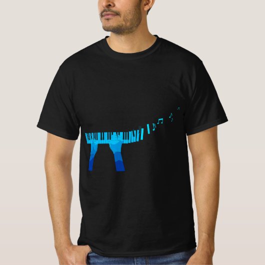 Pianist Keyboards Piano Classical Music Piano  Tシャツ (正面)