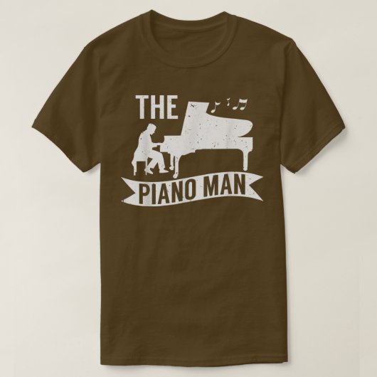 Pianist Music Lover The Piano Man 4520  Tシャツ (デザイン正面)