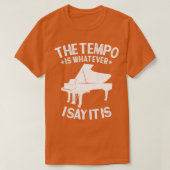 PIANOテンポは私の言う通りピおもしろいアン Tシャツ (デザイン正面)