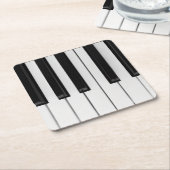 Piano スクエアペーパーコースター (アングル)