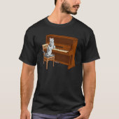 Piano Cat Piano Keyboard Meowsicians Tシャツ (正面)