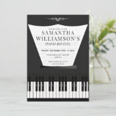 Piano Elegant Piano Recital & Program 招待状 (スタンド正面)
