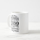 Piano Gift for Pianist and Music Teacher コーヒーマグカップ (正面左)