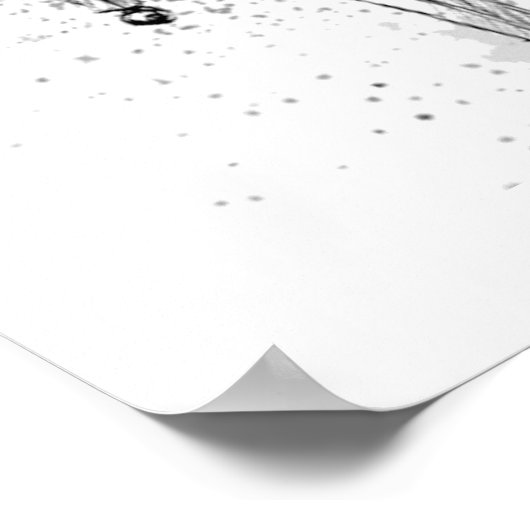  Piano Illustration Art Drawing Music Lovers ポスター (角)