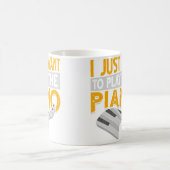 Piano Keyboard Classical Music Pianist Musician Fu コーヒーマグカップ (中央)