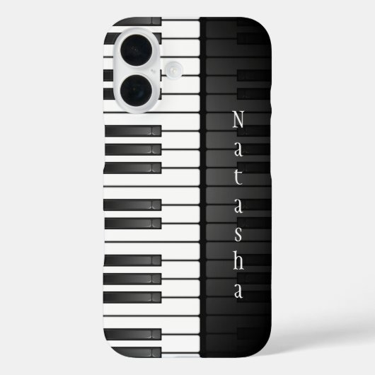 Piano Keyboard Design Smartphone Case Case-Mate iPhoneケース (裏面)