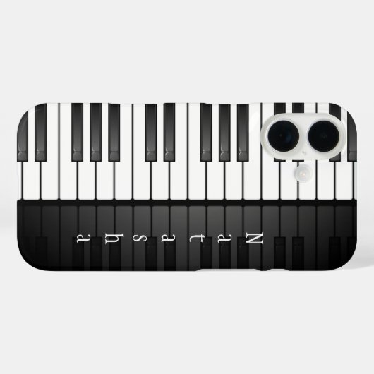 Piano Keyboard Design Smartphone Case Case-Mate iPhoneケース (裏面 (横))
