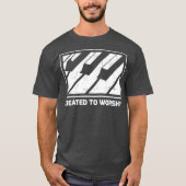 Piano Keyboard Gift Created to Worship Tシャツ (正面)