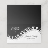 Piano Keyboard Names Date Unique Music Affair  プレイスカード (外部開封)