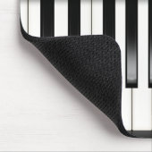 Piano Keyboard with Music Quote マウスパッド (コーナー)