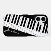 Piano Keys | Angled | Customizable iPhone 16ケース (裏面横)