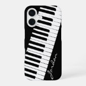 Piano Keys | Angled | Customizable iPhone 16ケース (裏面)