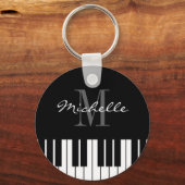 Piano keys keychain for kids, pianist or teacher キーホルダー (正面)