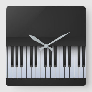 Piano Keys Modern スクエア壁時計