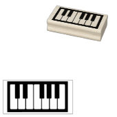 Piano Keys Musician Music Teacher Instrument       ラバースタンプ (押印)
