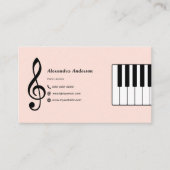 Piano Lessons 名刺 (正面)