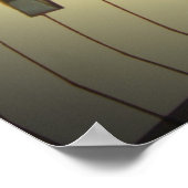 Piano Music Abstract ポスター (角)