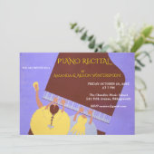 Piano Music Duet Recital Event 招待状 (スタンド正面)