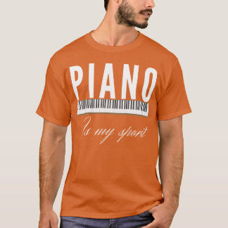 Piano Music Keyboard Musical Instrument women men  Tシャツ