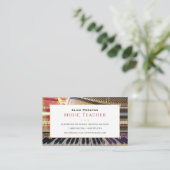 Piano Music Teacher | Unique 名刺 (スタンド正面)