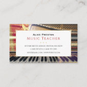 Piano Music Teacher | Unique 名刺 (正面)