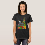 Piano Music   Xmas Holiday Santa Piano Christmas T Tシャツ (正面フル)