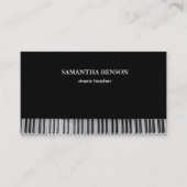 Piano Musician Business card with Music Note 名刺 (正面)