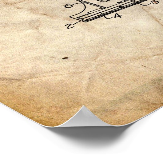 Piano Patent ポスター (角)
