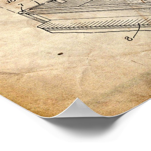 Piano Patent ポスター (角)