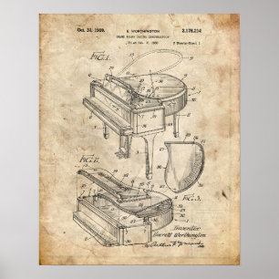 Piano Patent ポスター