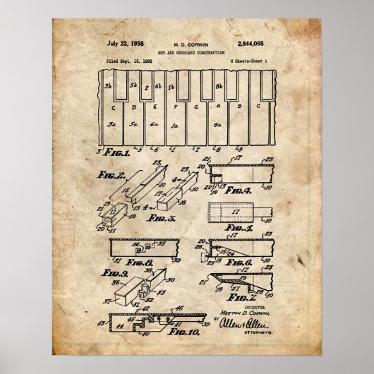 Piano Patent ポスター (正面)
