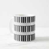 Piano pattern コーヒーマグカップ (正面左)