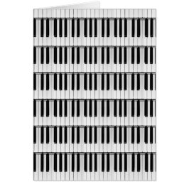 Piano pattern card