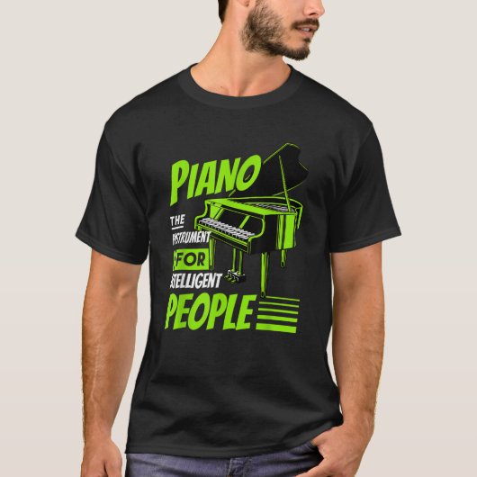 Piano Pianist Music Keyboard Musician Quote Gag Ou Tシャツ (正面)
