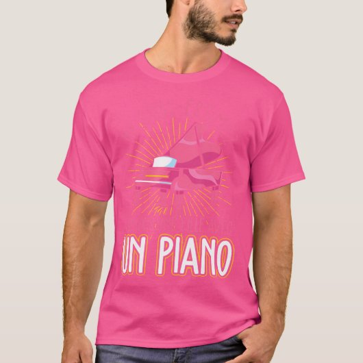 Piano Player Gift For Girls Classic Music Piano Tシャツ (正面)