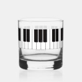 Piano Player Personalised ウイスキーグラス (裏面)