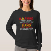 Piano Player Pianist Saying Joke Graphic Tシャツ (正面)