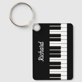 Piano Player Teacher Personalised Keyboard キーホルダー