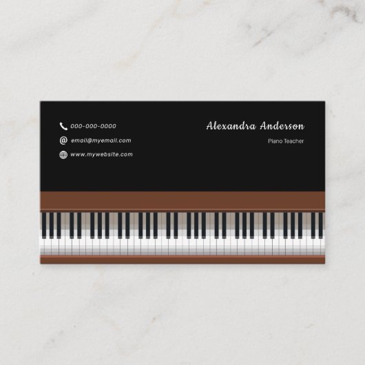 Piano Teacher 名刺 (正面)