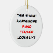 piano teacher, awesome セラミックオーナメント (右)