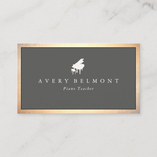 Piano Teacher Music 名刺 (正面)