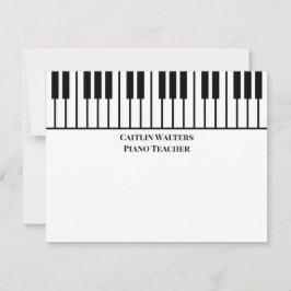 Piano Teacher Personal Stationery ノートカード