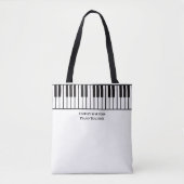 Piano Teacher Personalized トートバッグ (正面)