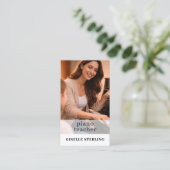 Piano Teacher QR Code Photo 名刺 (スタンド正面)